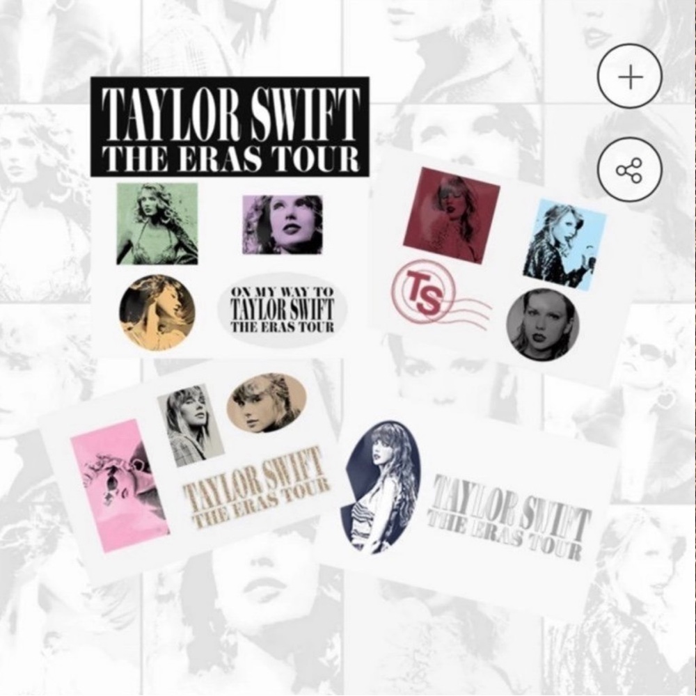 Taylor Swift Eras Tour Luggage Stickers Brand New Official Merch AUTHENTIC Rare